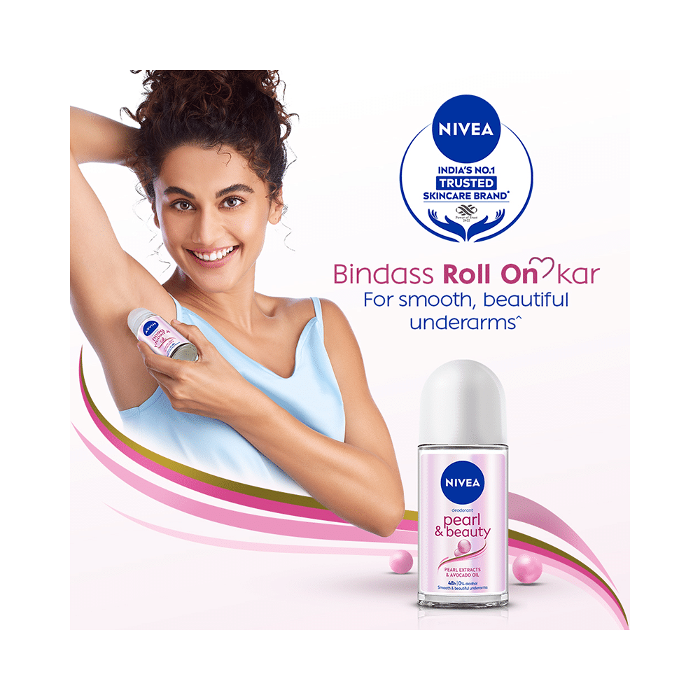 Nivea Pearl & Beauty Deodorant Roll On - Image 3