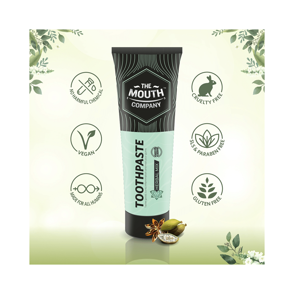 The Mouth Company Herbal Mix Toothpaste (75gm Each) - Image 7