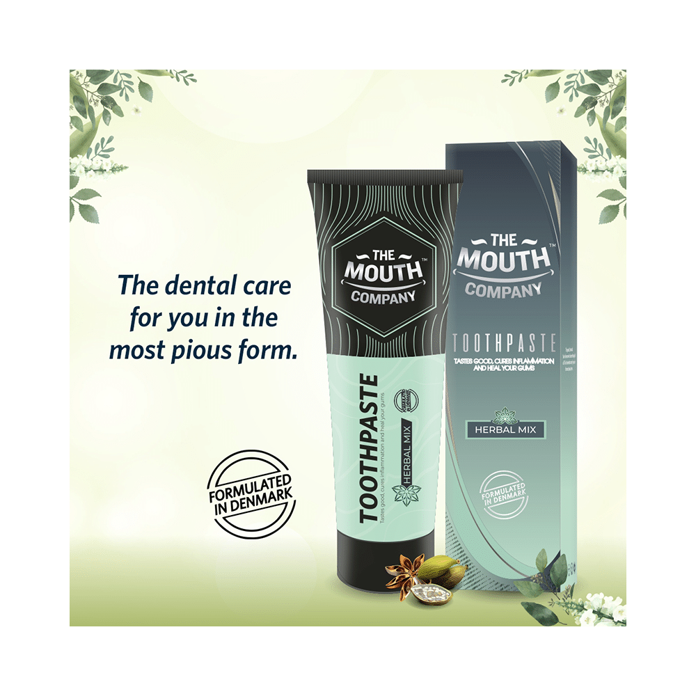 The Mouth Company Herbal Mix Toothpaste (75gm Each) - Image 3