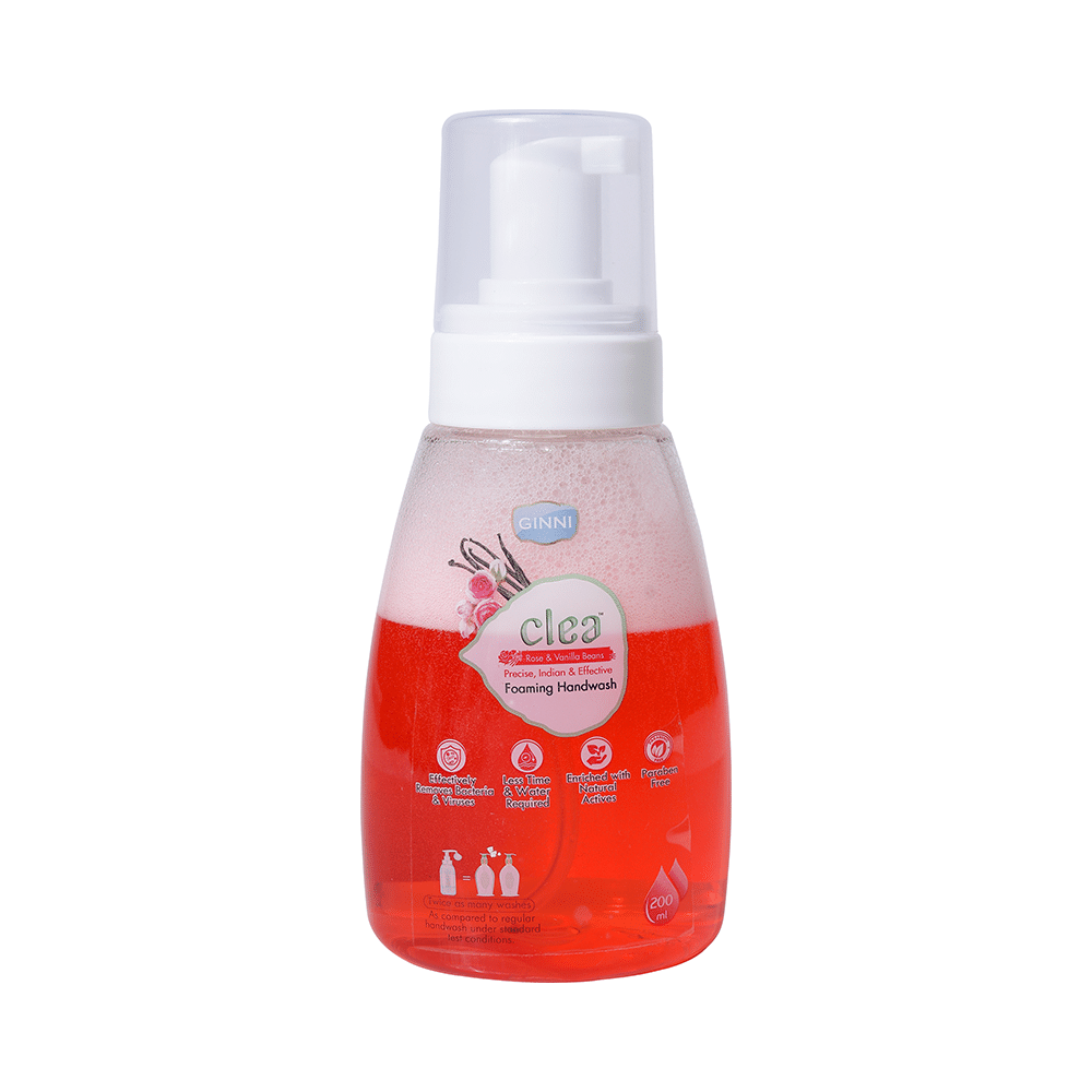 Ginni Clea Foaming Handwash (200ml Each) Rose & Vanilla Beans - Image 3