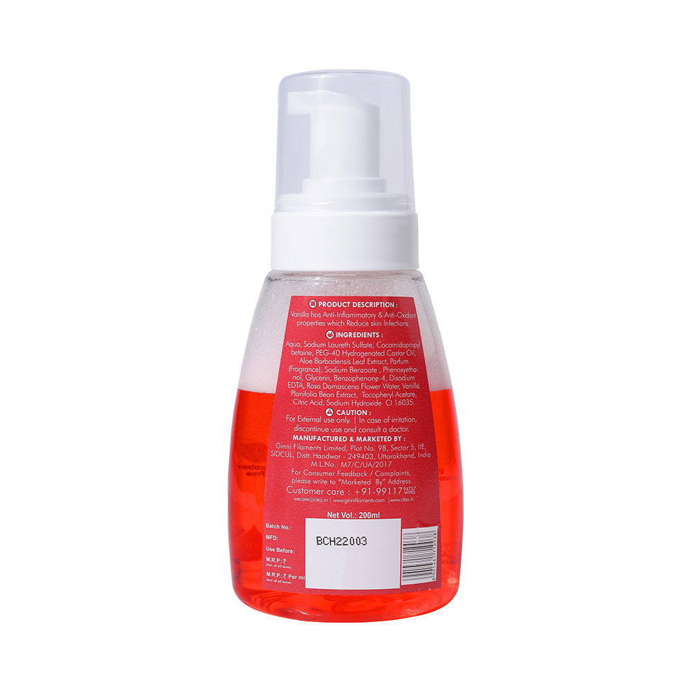 Ginni Clea Foaming Handwash (200ml Each) Rose & Vanilla Beans - Image 2