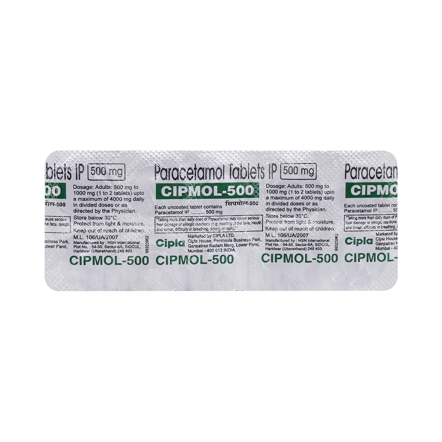 Cipmol 500mg Tablet - Image 6
