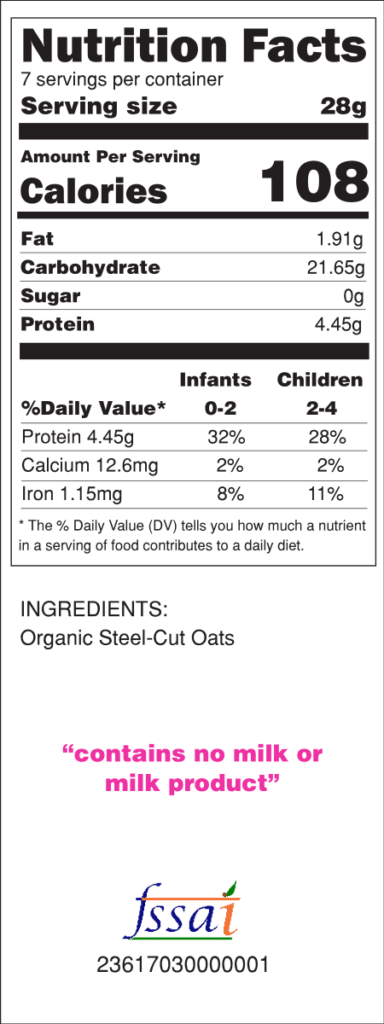 Baby Staples Organic Oats Porridge - Image 3