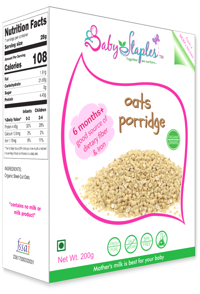 Baby Staples Organic Oats Porridge