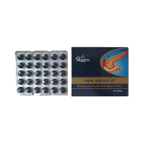 Dhootapapeshwar Madhumeha Kusumakar Rasa Ayurvedic Tablet - Image 2