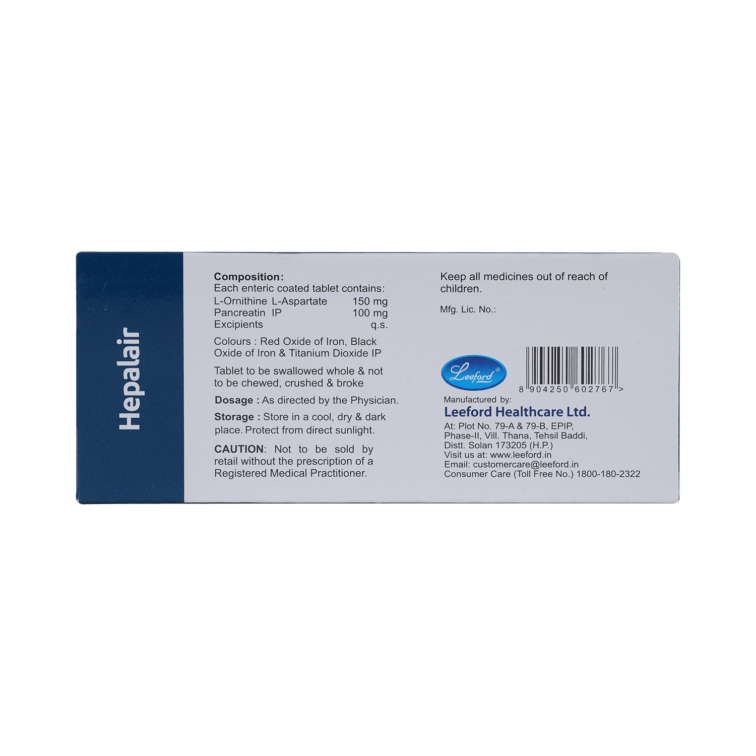 Hepalair  150 mg/100 mg Tablet - Image 3