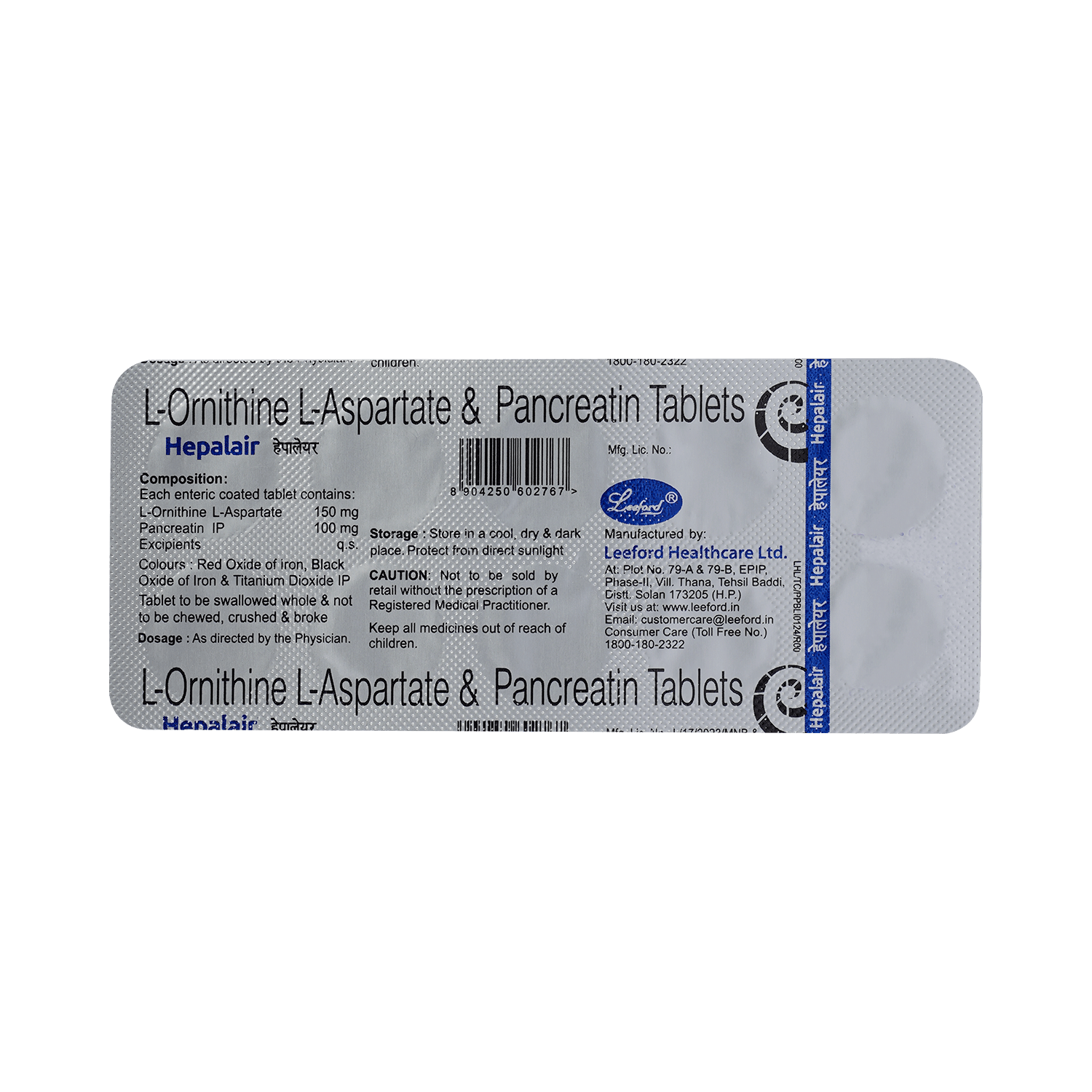 Hepalair  150 mg/100 mg Tablet - Image 5