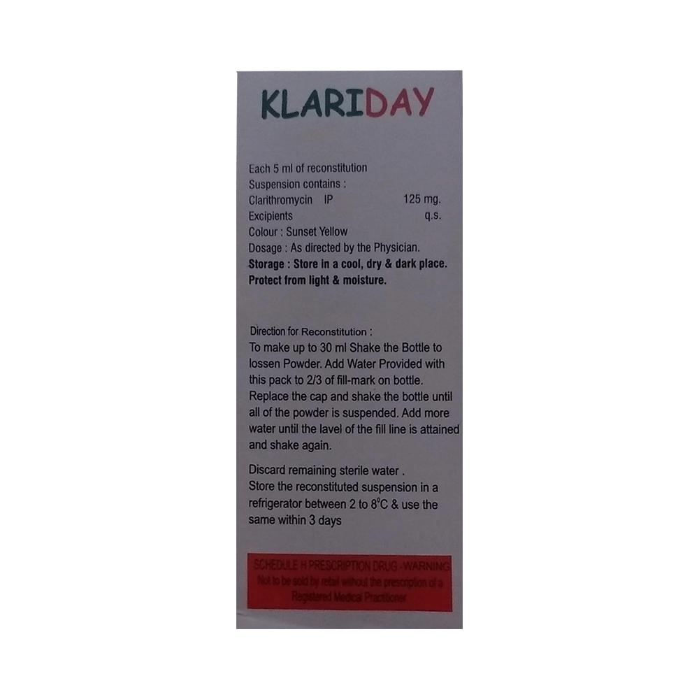 Klariday Oral Suspension - Image 2