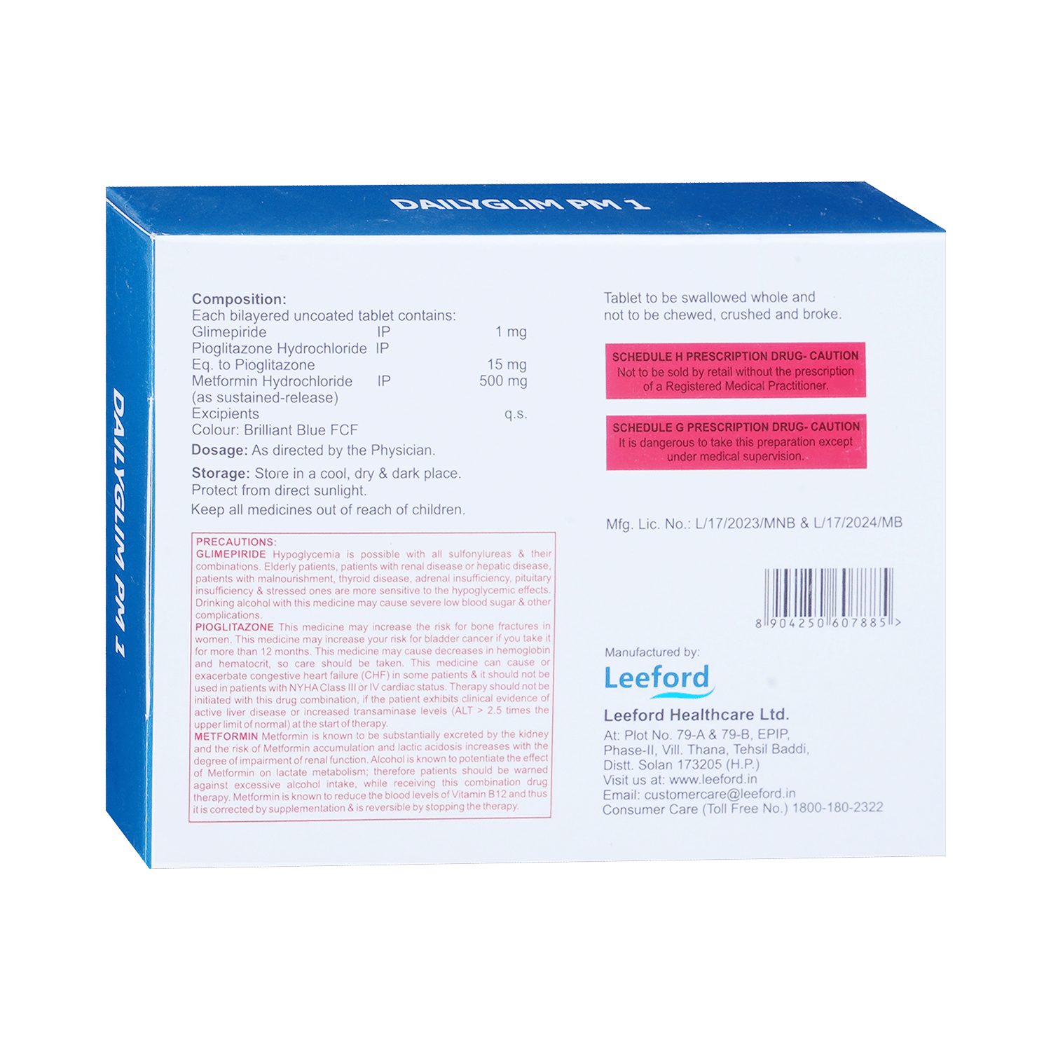 Dailyglim PM 1 Tablet SR - Image 3