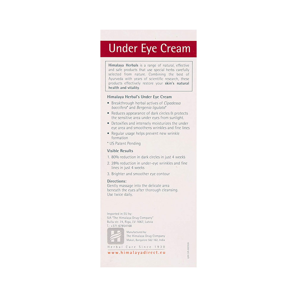 Himalaya Under Eye Cream | Reduces Dark Circles, Wrinkles & Fine Lines - Image 2