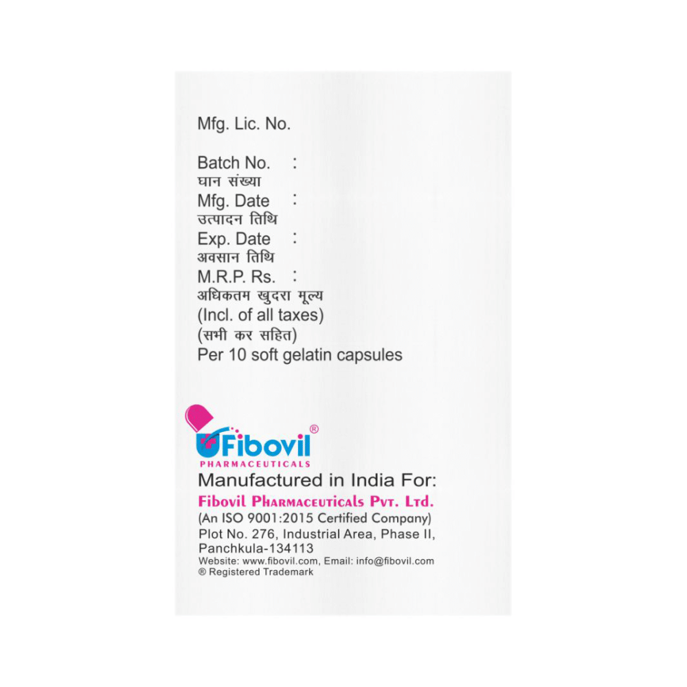 Fibogest 100mg Soft Gelatin Capsule - Image 3