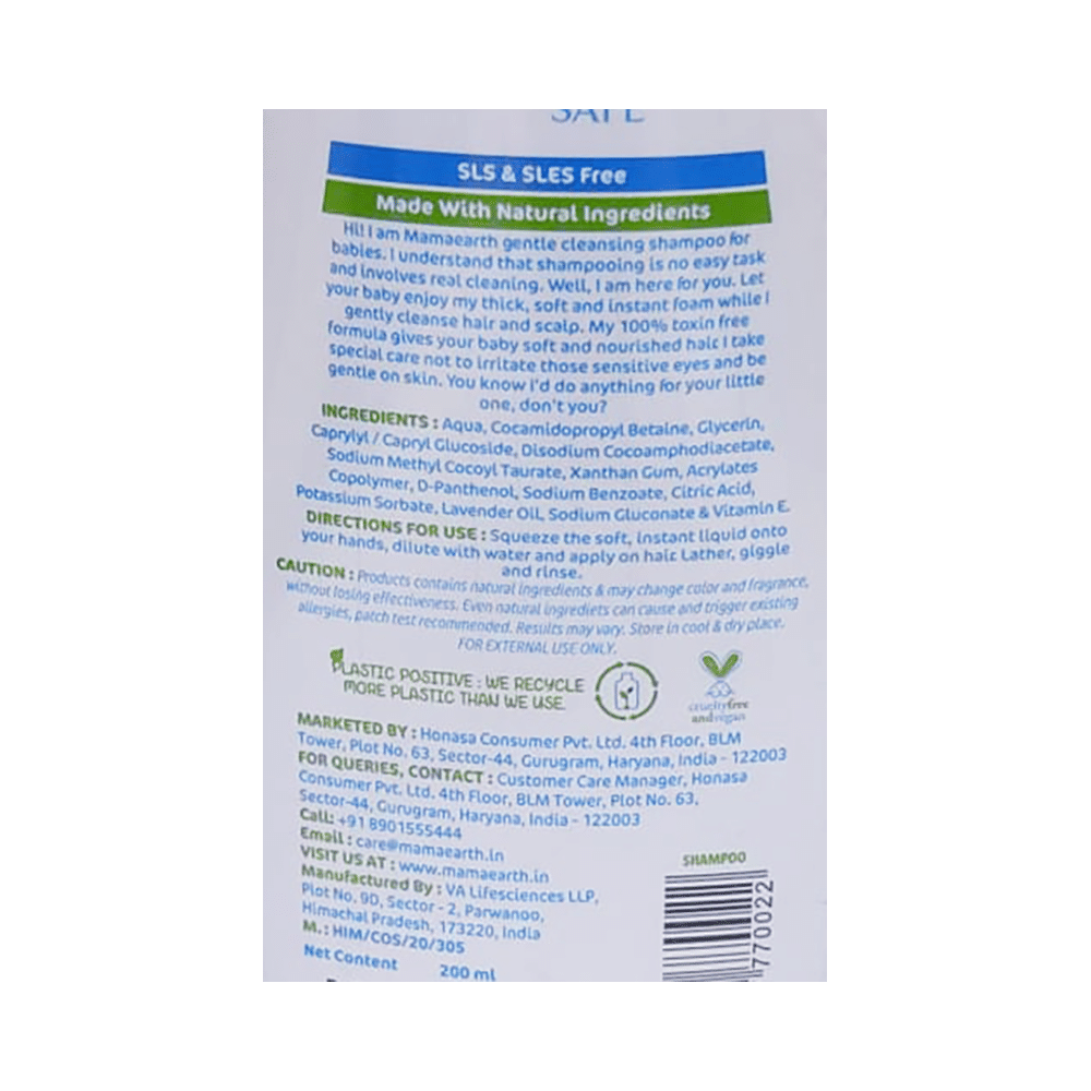 Mamaearth Gentle Cleansing Shampoo for Babies | Tear & Toxin Free - Image 3