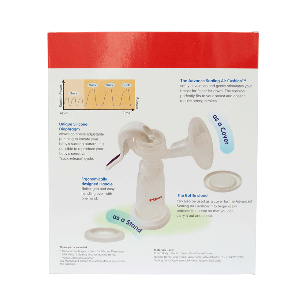 Pigeon Manual Breast Pump with Bottle 200ml Standard - Image 6