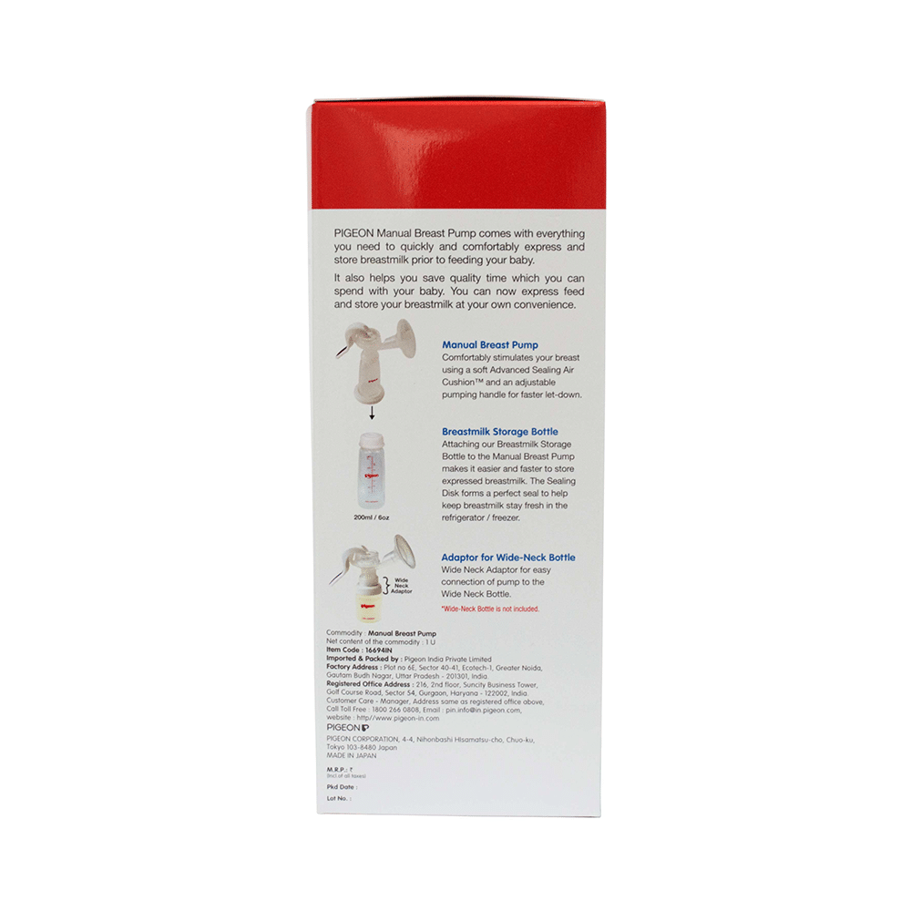 Pigeon Manual Breast Pump with Bottle 200ml Standard - Image 4