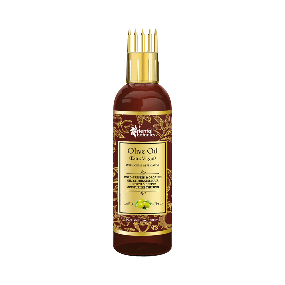 Oriental Botanics Olive Oil (Extra Virgin) with Comb Applicator - Image 2