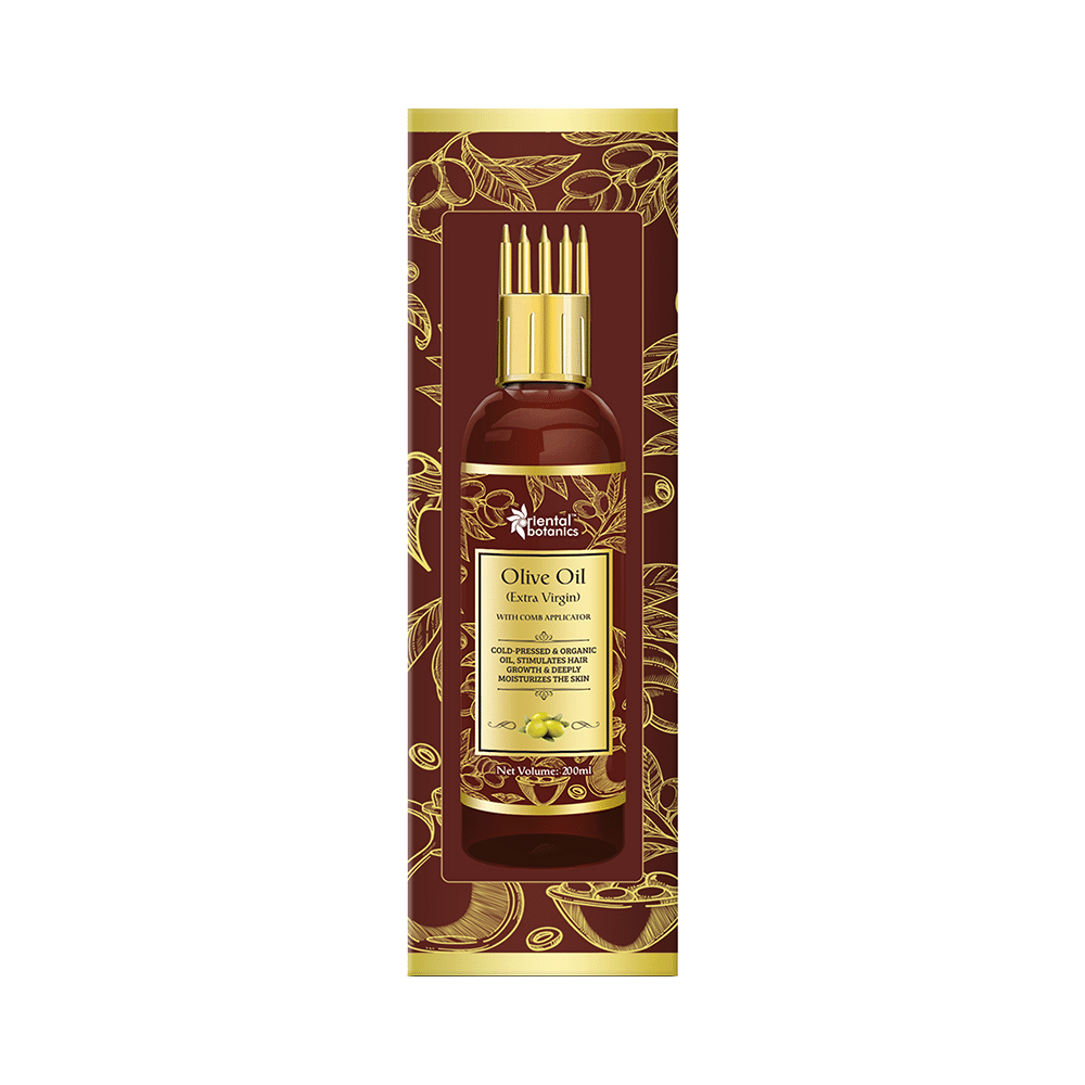 Oriental Botanics Olive Oil (Extra Virgin) with Comb Applicator - Image 1