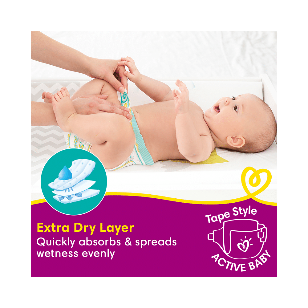 Pampers Taped Active Baby Diaper Small - Image 8