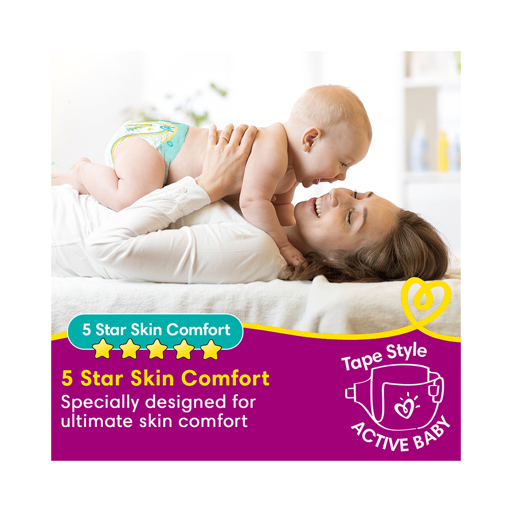 Pampers Taped Active Baby Diaper Small - Image 4