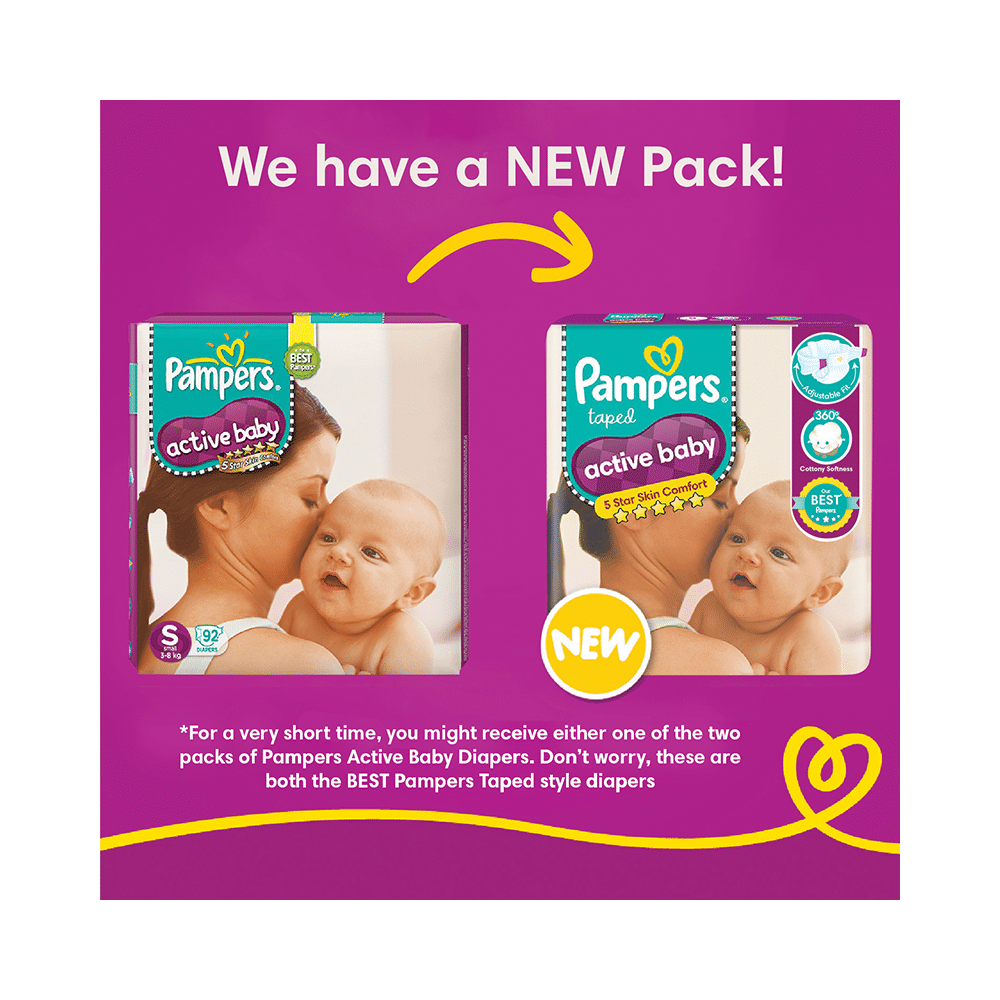 Pampers Taped Active Baby Diaper Small - Image 10
