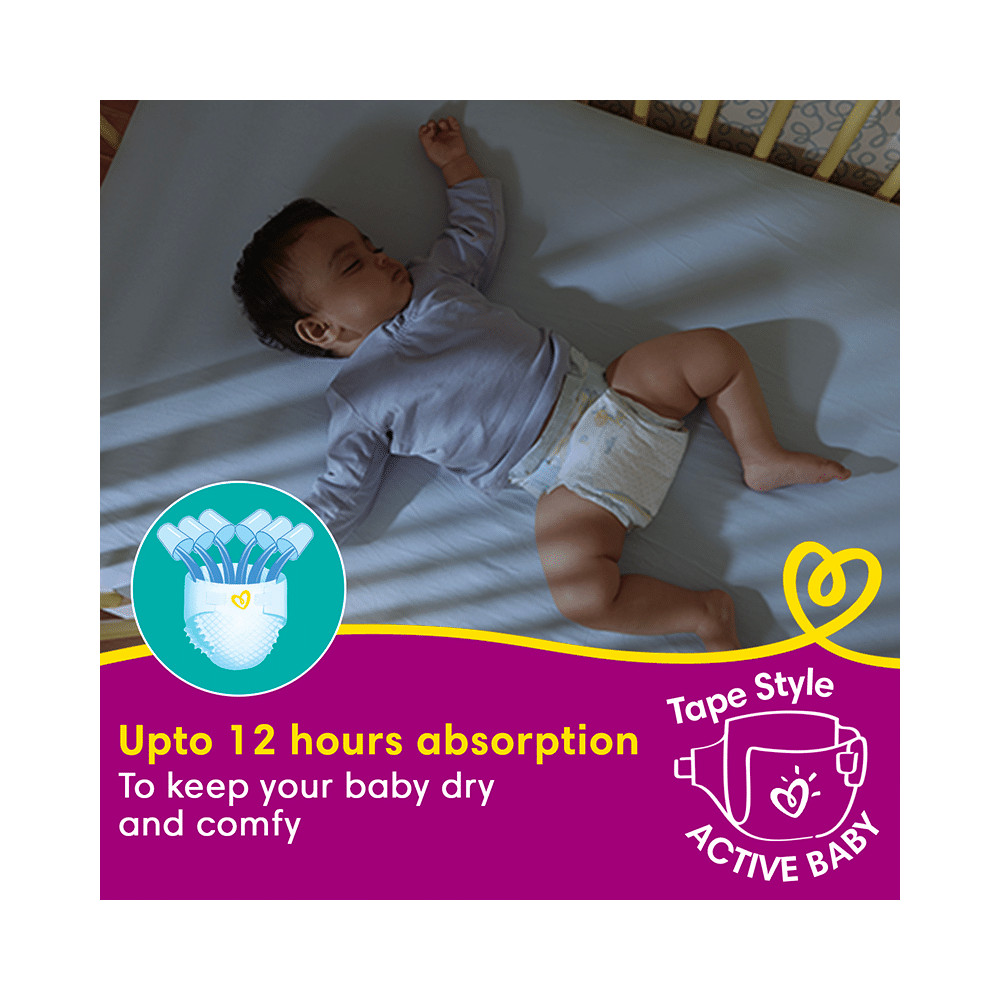 Pampers Taped Active Baby Diaper Small - Image 7