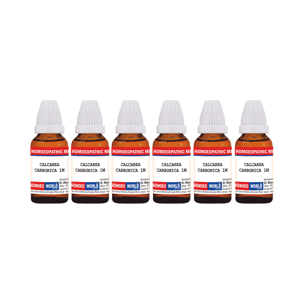Dr. Majumder Homeo World Calcarea Carbonica Dilution (30ml Each) 1M