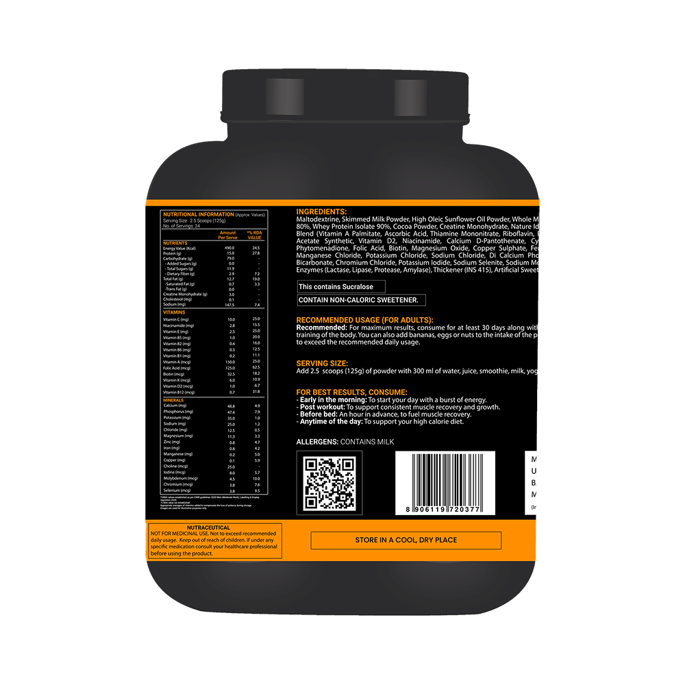 OSOAA Xtreme Bulk Gainer Italian Chocolate - Image 2
