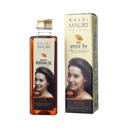 Khadi Mauri Herbal Maha Bhringraj Hair Oil - Image 1