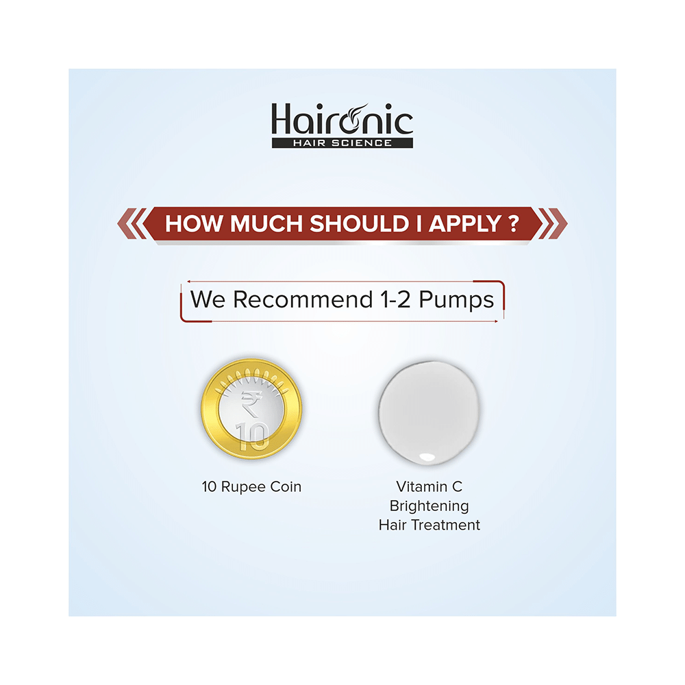 Haironic  Vitamin C Brightening Hair Treatment Glossy Hair Serum - Image 7