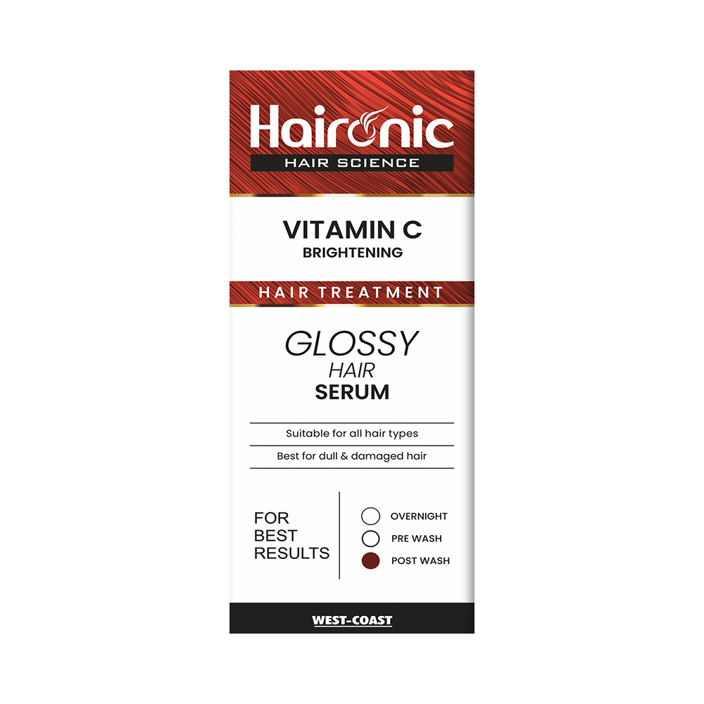 Haironic  Vitamin C Brightening Hair Treatment Glossy Hair Serum - Image 1