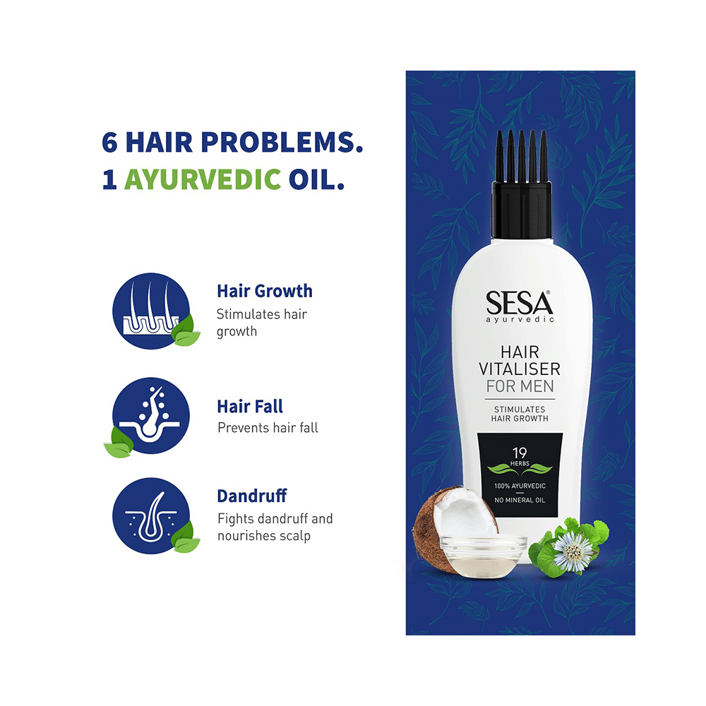 Sesa Ayurvedic Hair Vitaliser for Men - Image 6