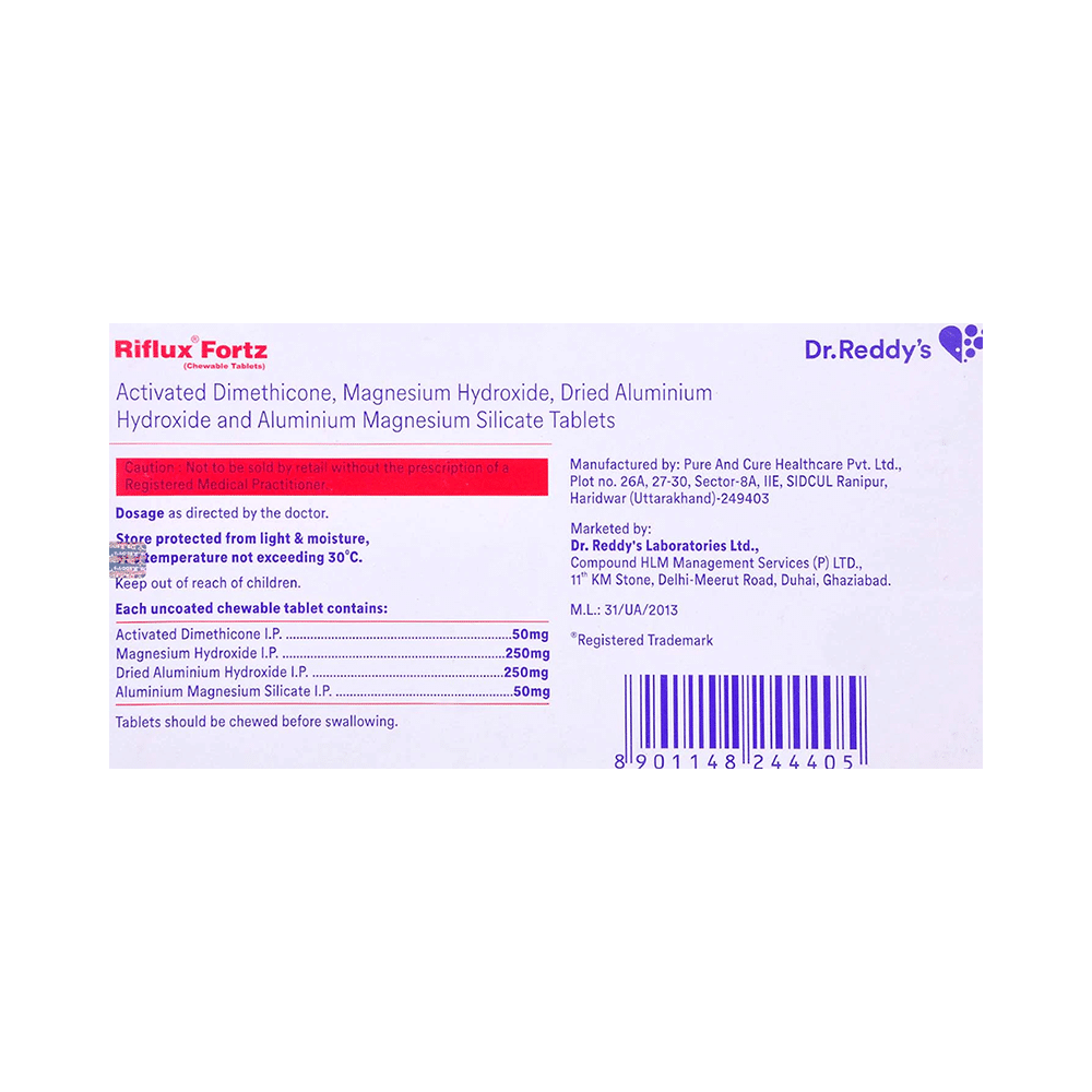 Riflux Fortz Chewable Tablet - Image 2