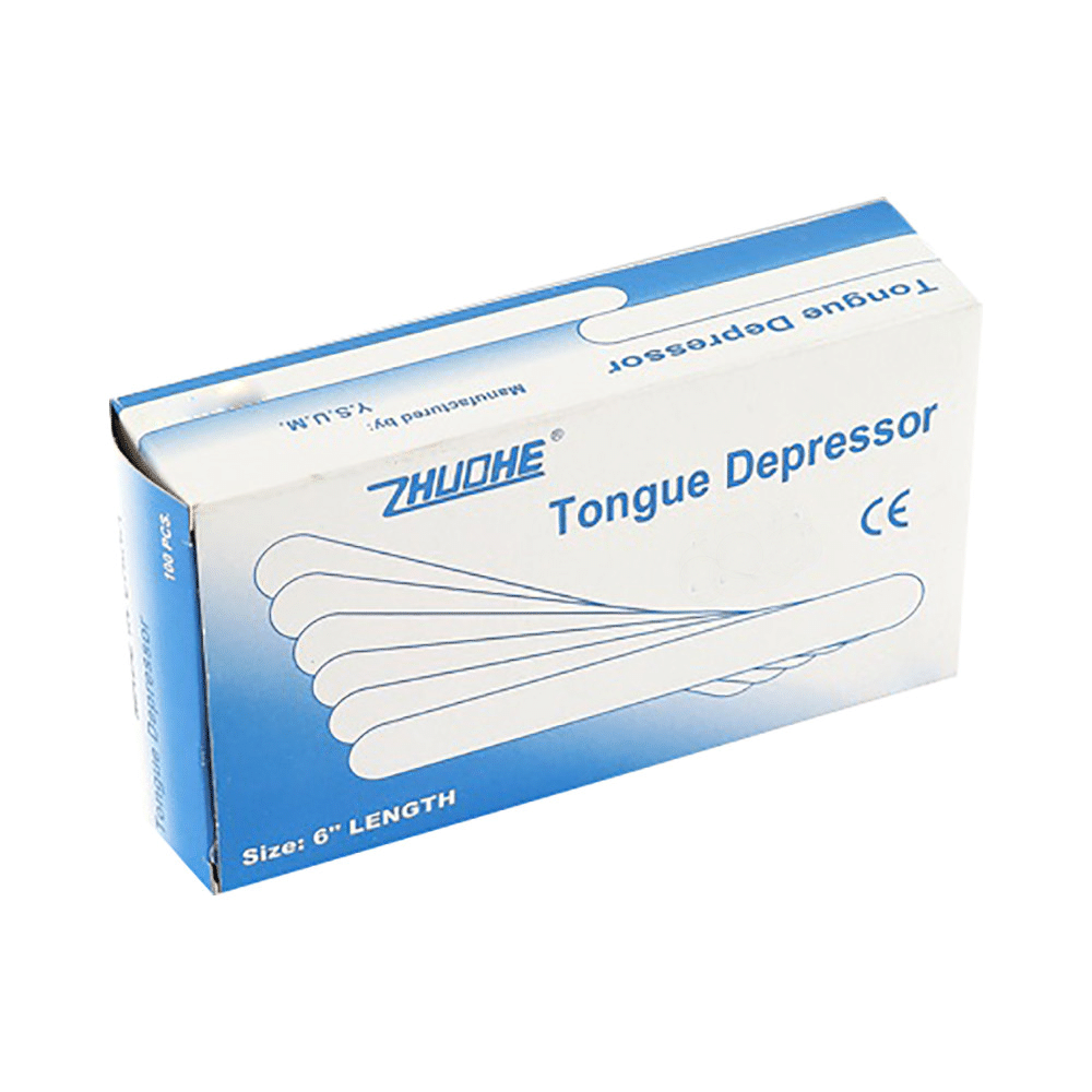MCP Zhuohe Wooden Tongue Depressor 6inch - Image 1