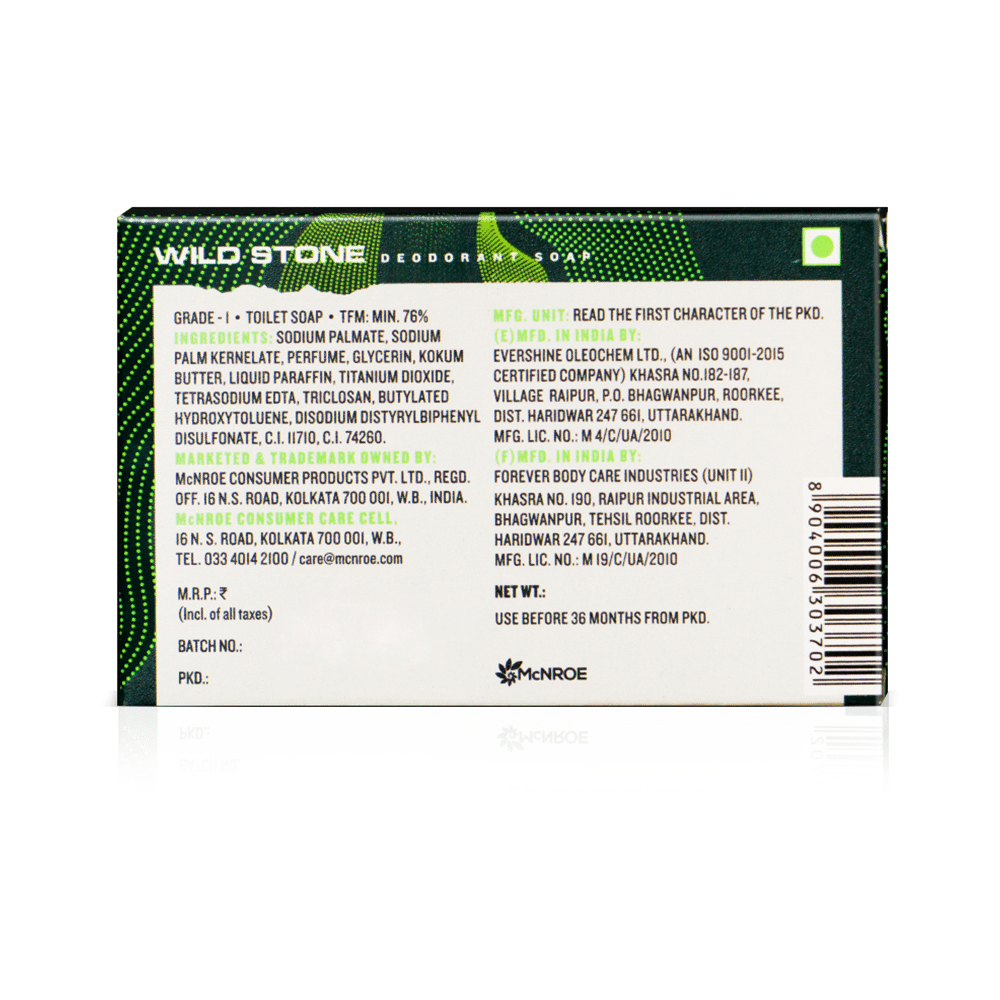 Wild Stone Deodorant Soap (125gm Each) 2 Forest Spice, 2 Ultra Sensual, 2 Musk - Image 3