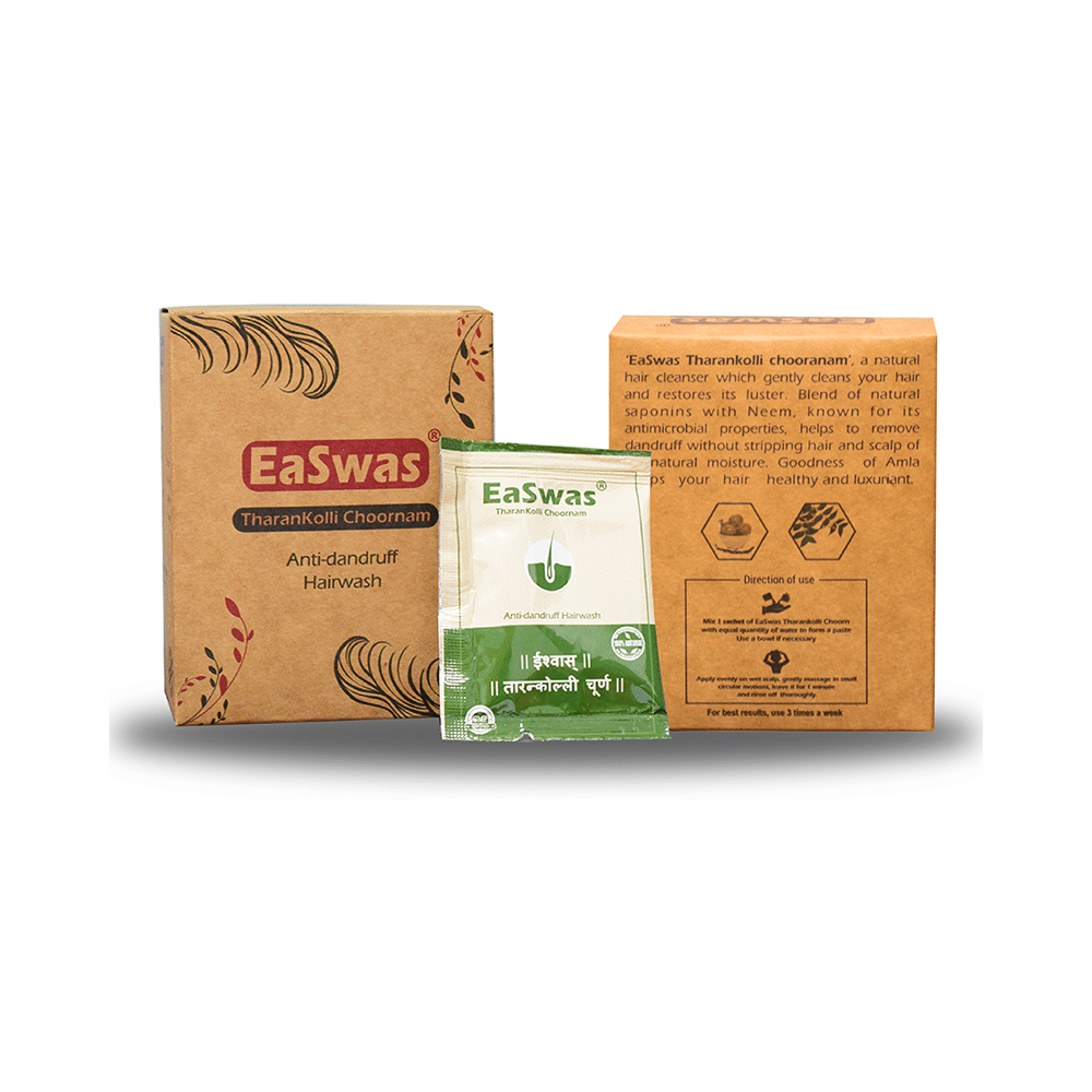 EaSwas Tharankolli Choornam Anti-Dandruff Hairwash - Image 1