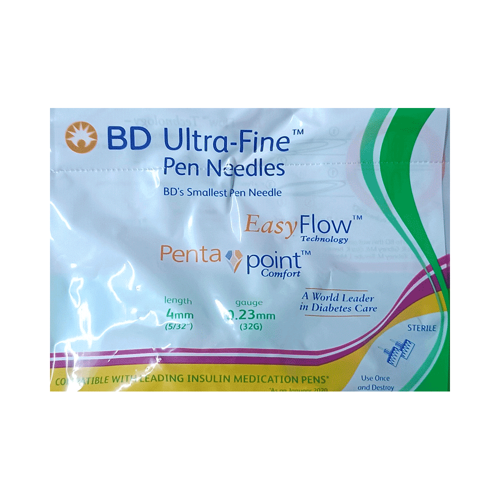 BD Ultra-Fine Pen Needle EasyFlow Technology Penta Point Comfort 4mm 32G - Image 6
