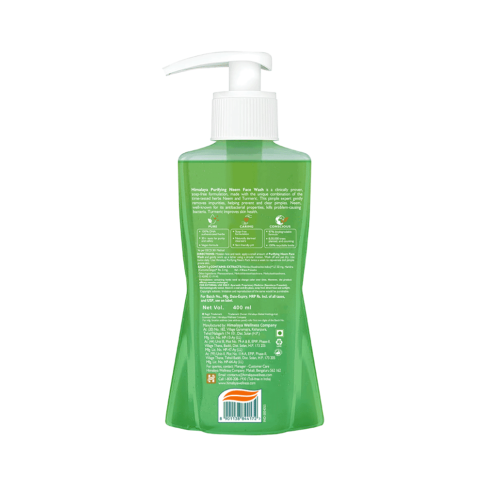 Himalaya Herbals Purifying Neem Face Wash | For Acne & Pimple Relief | Paraben and Soap Free Face Care Product - Image 2