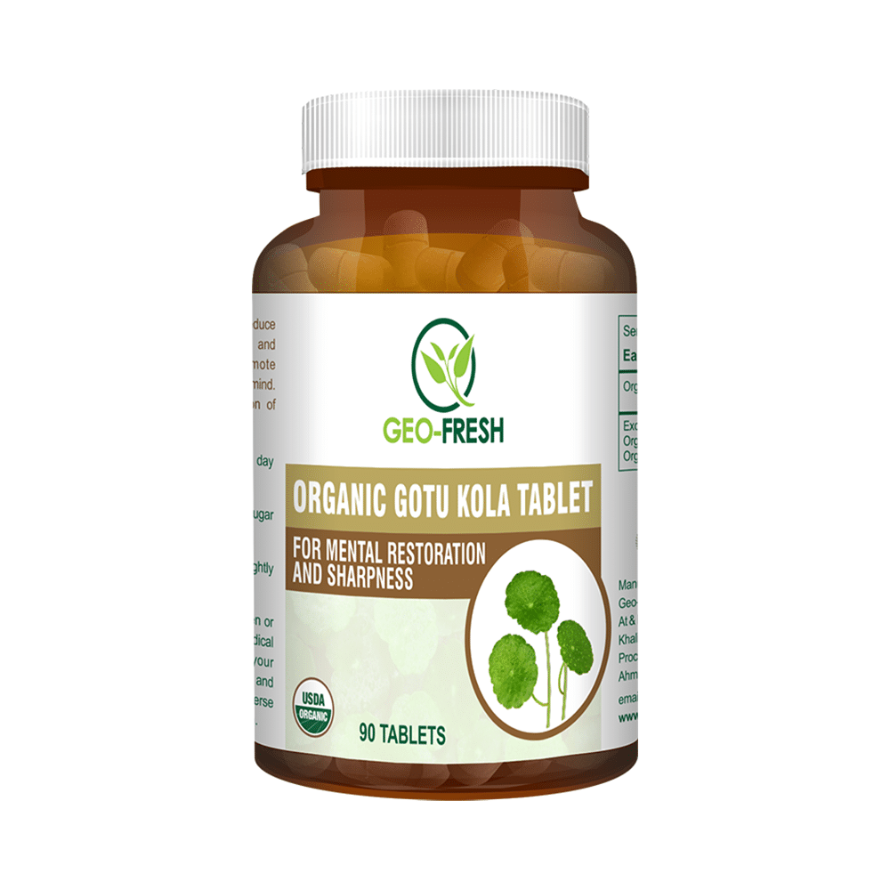 Geo Fresh Organic Gotu Kola 600mg Tablet - Image 1