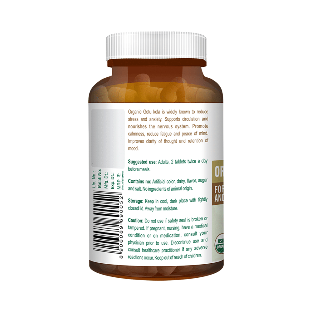 Geo Fresh Organic Gotu Kola 600mg Tablet - Image 3