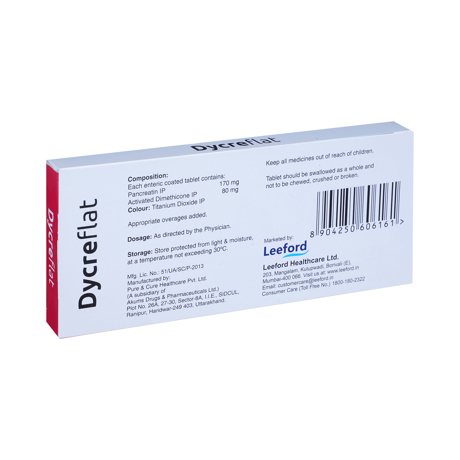 Dycreflat 170mg/80mg Tablet - Image 3