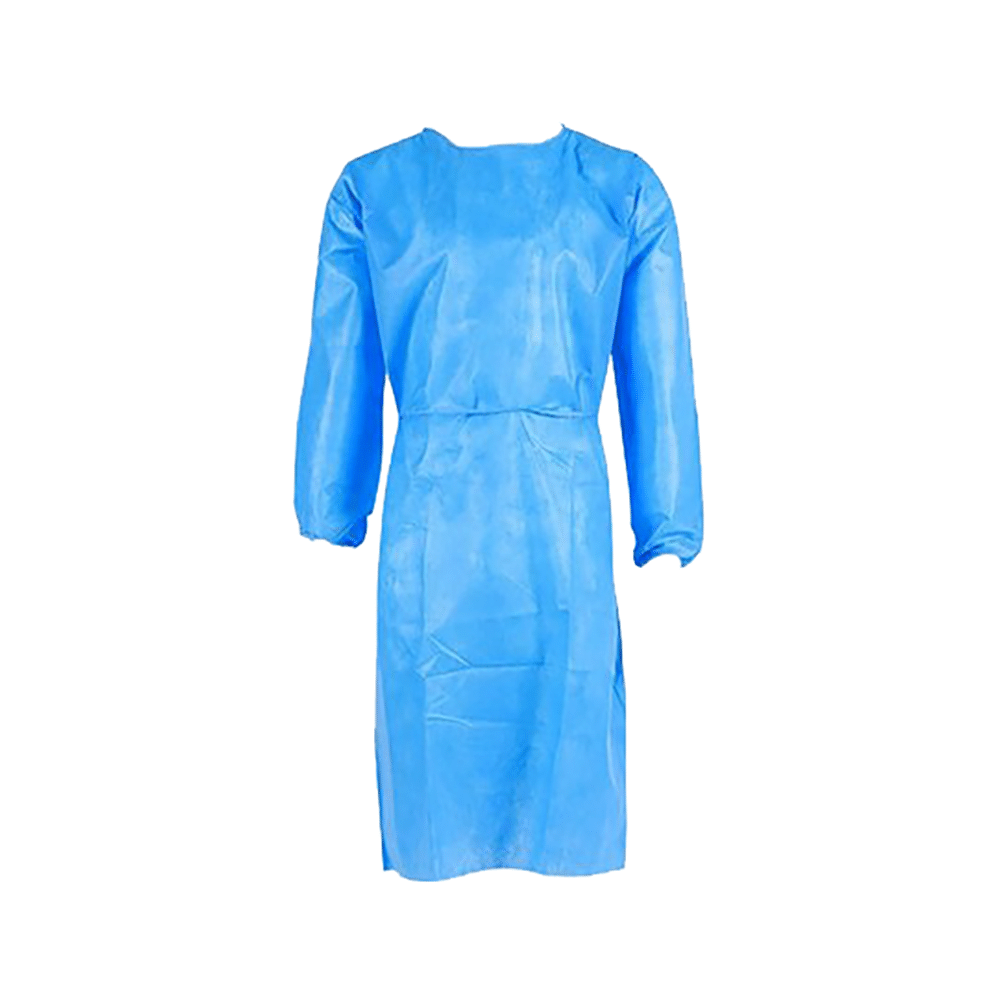 Medi Karma Disposable Patient Gown Large Medical Blue