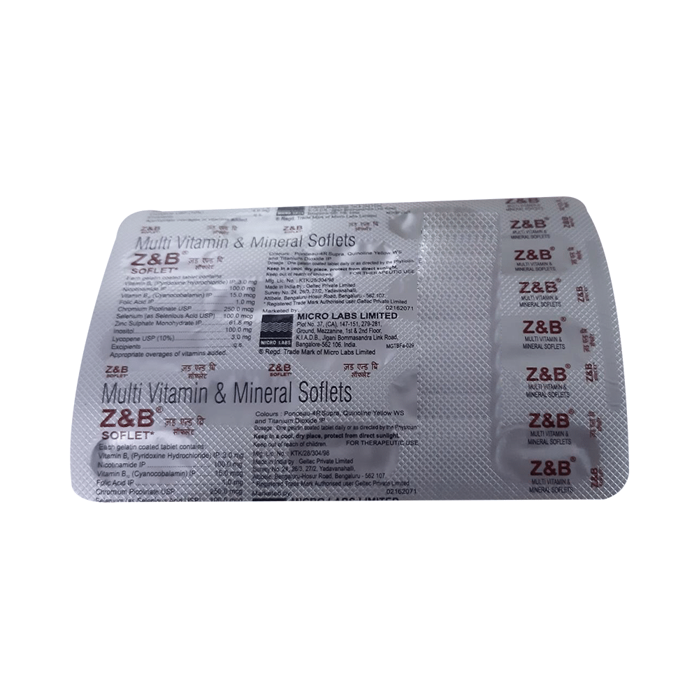 Z & B Multi Vitamin & Mineral Softlet - Image 4