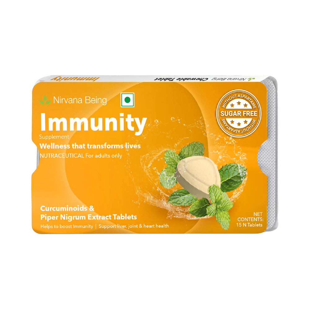 Nirvana Being Immunity Tablet (15 Each) Sugar Free - Image 1
