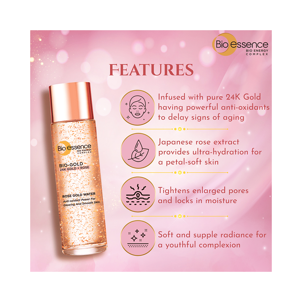 Bio essence Bio-Gold 24K Gold + Rose Rose Gold water - Image 5