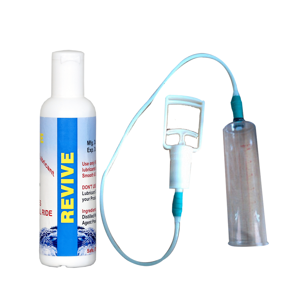 Revive Vacuum Pump for Man for Ed with Revive Personal Lubricant 130ml