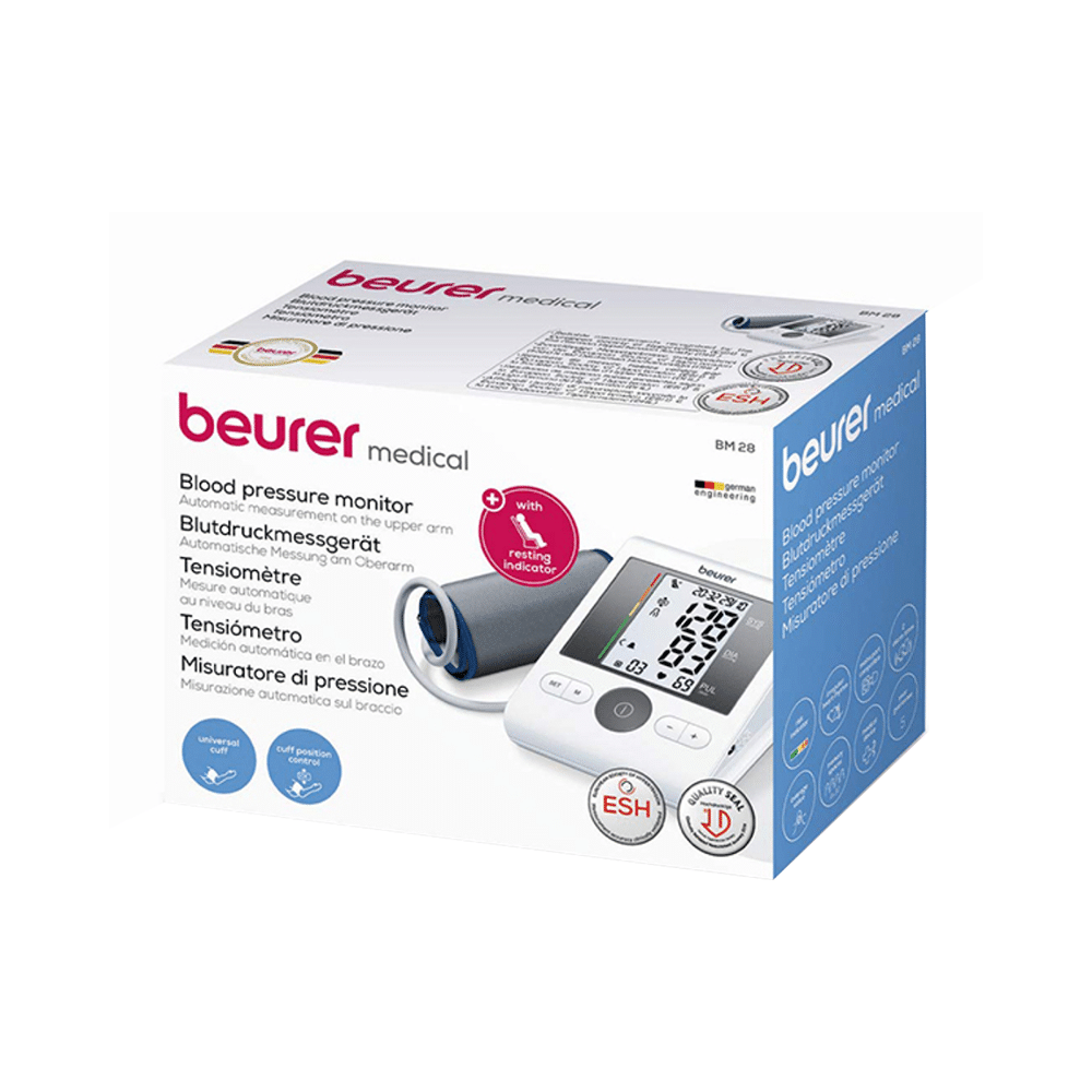 Beurer BM 28 Upper Arm Blood Pressure Monitor White - Image 1