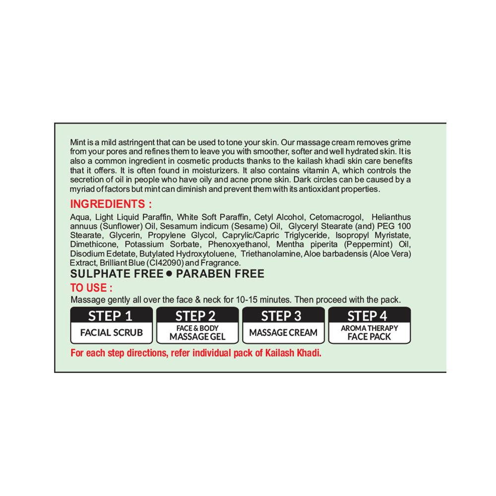 Khadi Professional Mint Massage Cream - Image 2