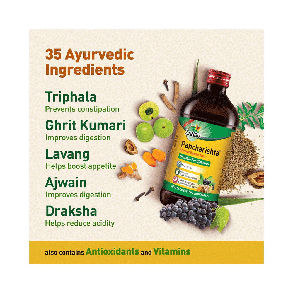 Zandu Pancharishta Ayurvedic Digestive Tonic | Suitable for Diabetics - Image 7