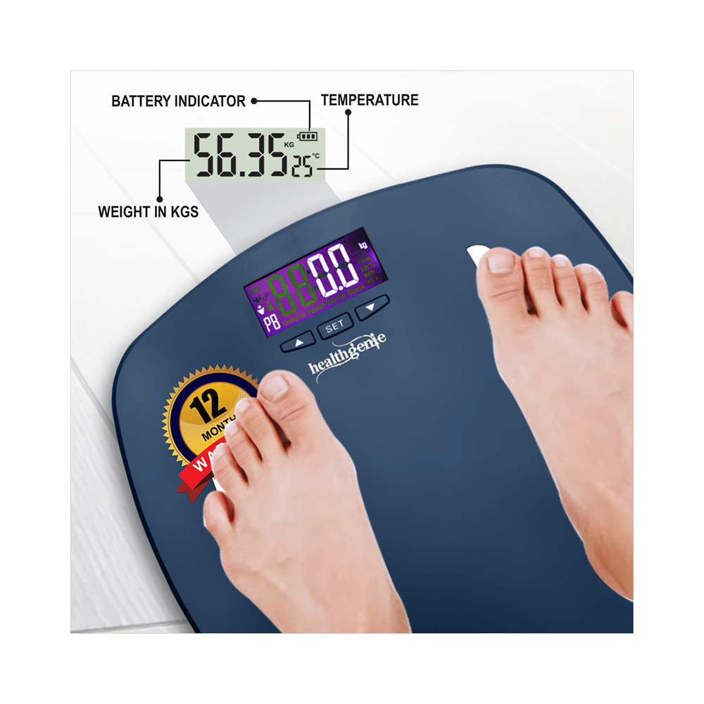 Healthgenie HB 331 Fibre Series Digital Personal Body Fat Analyzer Blue - Image 3