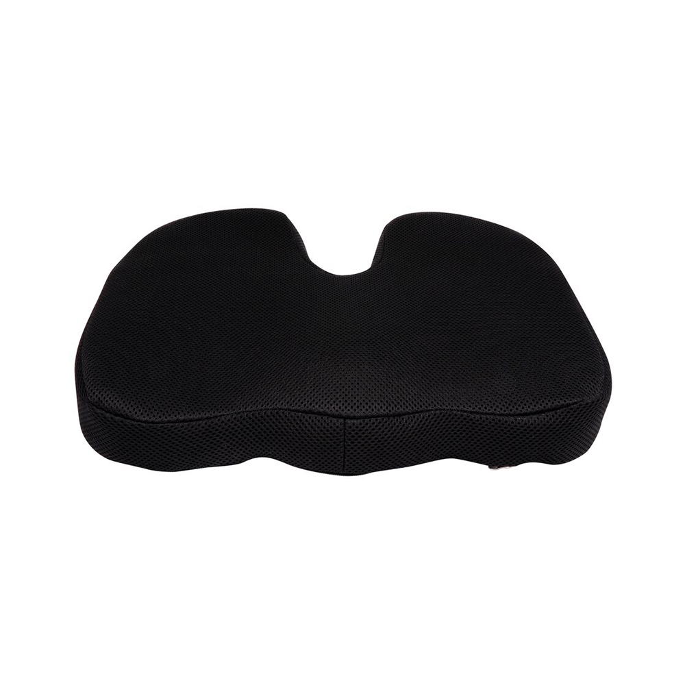 Sleepsia Advance Orthopaedic Coccyx Seat Cushion/Pillow with Memory Foam Black