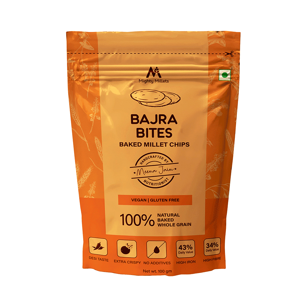 Mighty Millets Bajra Bites Baked Millet Chips (100gm Each) - Image 1
